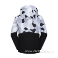 New Camouflage Flannel Kids Hooded Jacket with Bag